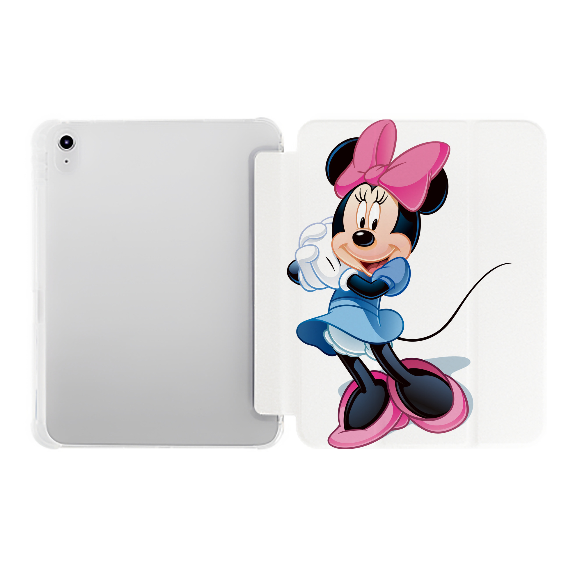 （画像用） ミッキーマウス Mickey Mouse IPad ケース ペン収納付き 三つ折りスタンド PUレザー×シリコン 対応機種9.5/10.5/10.9インチ